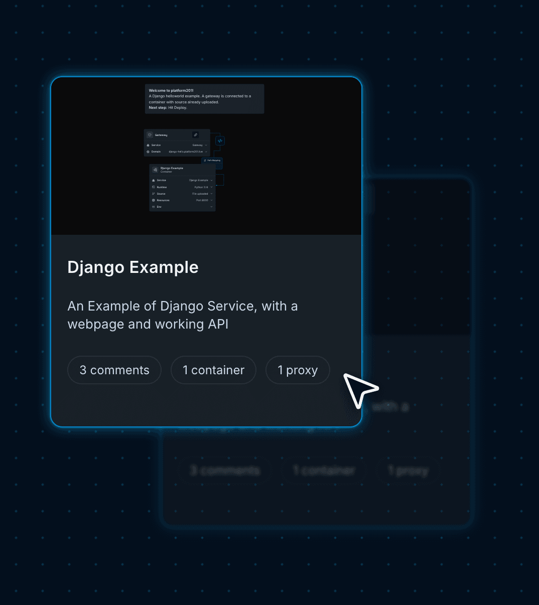 Django Example blueprint card