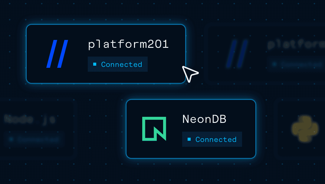 platform201 and the Neon database connected